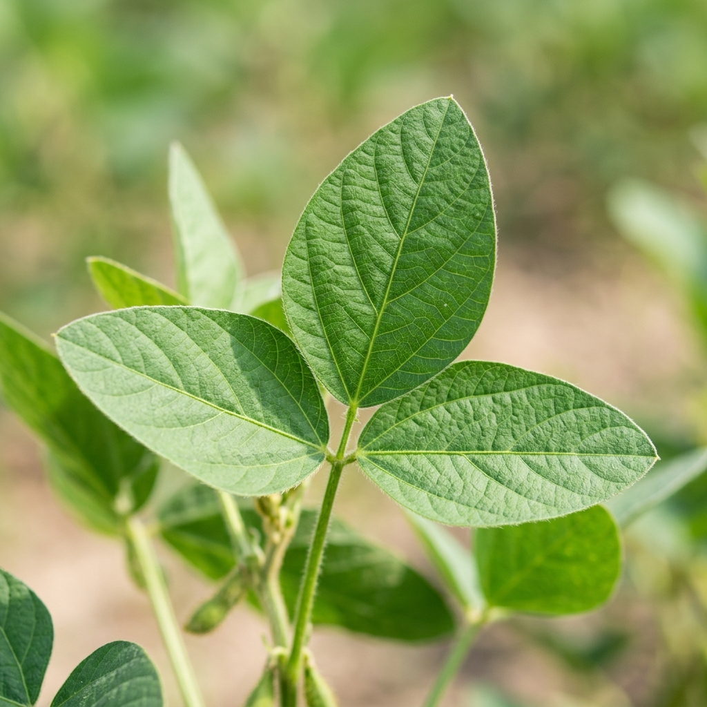 Daun kedelai sehat
